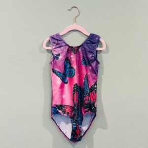 Girls butterfly Gymnastics leotard 6/7